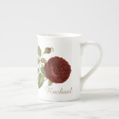 Elegant Rose Personalised ボーンチャイナマグカップ (右)