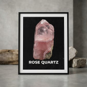 Elegant Rose Quartz Crystal ポスター