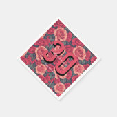 Elegant Rose Themed Birthday Party スタンダードカクテルナプキン (角)