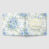 Elegant Roses and Hydrangea Botanical Design ゲストブック (全面)