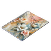 Elegant Roses in pale hues Personalized ノートブック (左側)