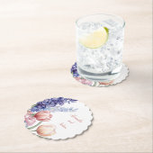 Elegant round Floral Coaster ペーパーコースター (インサイチュ)