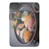Elegant Round Sushi Bath Mat – SUSHIMI Collection バスマット (正面縦)