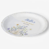 Elegant Royal Princess Castle Birthday Party  ペーパープレート (アングル)