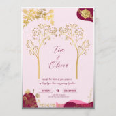 Elegant royal wedding invitation 招待状 (正面)