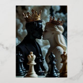 Elegant Royal Wedding Invitation 箔招待状 (裏面)