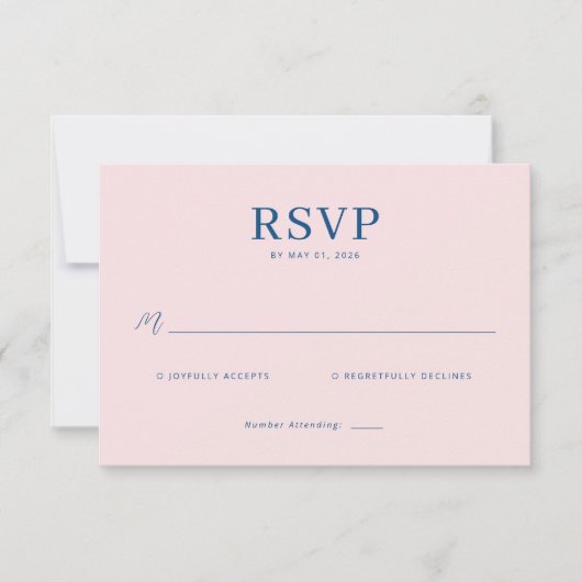 Elegant RSVP Card (正面)