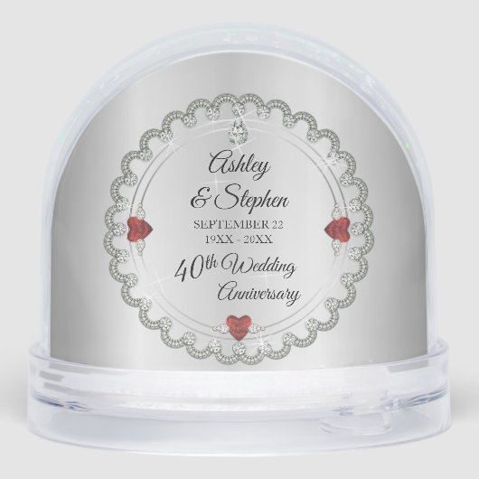 Elegant Ruby | Diamonds 40th Wedding Anniversary (裏面)