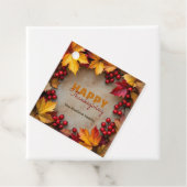 Elegant Rustic Autumn Wreath Thanksgiving Holiday フェイバータグ (インサイチュ)