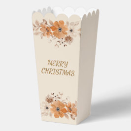 Elegant Rustic Boho Floral Christmas Favor Boxes フェイバーボックス