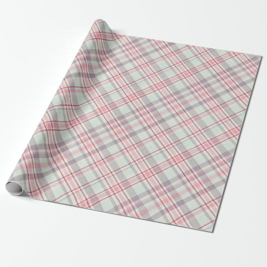 Elegant Rustic Classy Plaid Pattern ラッピングペーパー (アンロールド)