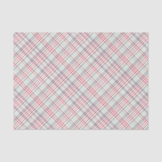 Elegant Rustic Classy Plaid Pattern 薄葉紙 (正面)