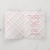 Elegant Rustic Classy Plaid Pattern Gold 箔シーズンカード (内側レイダウン)