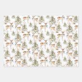 Elegant Rustic Dusty Blue Christmas ラッピングペーパーシート (正面)