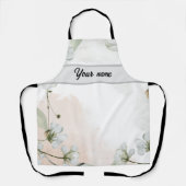 Elegant rustic floral kitchen エプロン (正面)