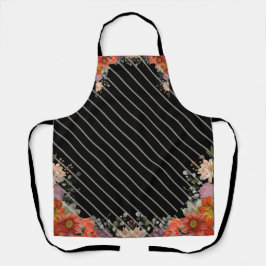 Elegant rustic floral kitchen エプロン
