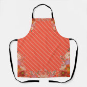 Elegant rustic floral kitchen エプロン (正面)