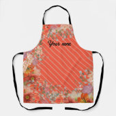 Elegant rustic floral kitchen エプロン (正面)