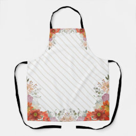Elegant rustic floral kitchen エプロン
