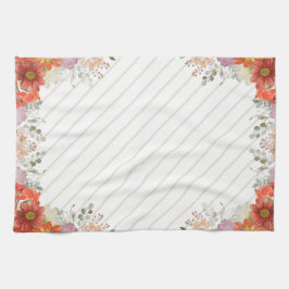 Elegant rustic floral kitchen キッチンタオル