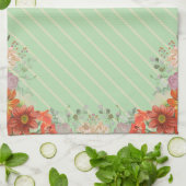 Elegant rustic floral kitchen キッチンタオル (折り畳み)