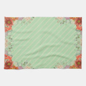 Elegant rustic floral kitchen キッチンタオル (横)