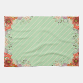 Elegant rustic floral kitchen キッチンタオル