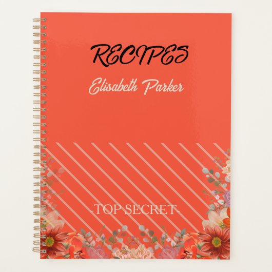 Elegant rustic floral kitchen プランナー手帳 (正面)