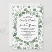 Elegant Rustic Forest Boho Wedding Invitation  招待状 (正面)