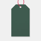 Elegant Rustic Greenery Merry Christmas  ギフトタグ (裏面)