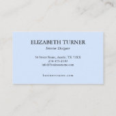 Elegant Rustic Pink Yellow Blue Floral Pattern 名刺 (裏面)