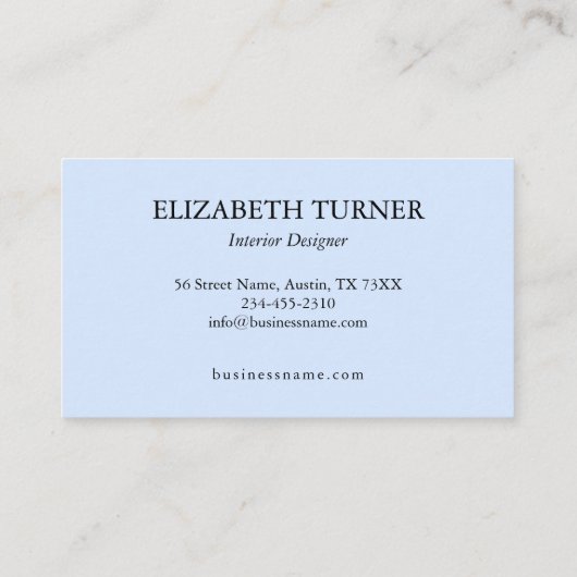 Elegant Rustic Pink Yellow Blue Floral Pattern 名刺 (裏面)