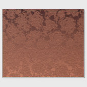 Elegant Rustic Terracotta Fall Floral ラッピングペーパー (フラット)