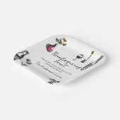 Elegant Rustic Thanksgiving Dinner ペーパープレート (傾斜あり)