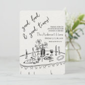 Elegant Rustic Thanksgiving Dinner 招待状 (スタンド正面)