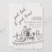 Elegant Rustic Thanksgiving Dinner 招待状 (正面)