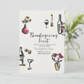 Elegant Rustic Thanksgiving Dinner 招待状 (スタンド正面)