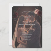 Elegant Rustic Wedding Day Romantic Invitation 招待状 (正面)