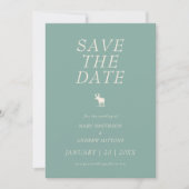 Elegant Rustic Wedding Save the Date セーブザデート (正面)