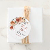 Elegant Rustic Wildflower Fall in Love Baby Shower フェイバータグ (インサイチュ)