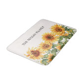Elegant Rustic Yellow Sunflower Garden バスマット (アングル)