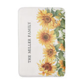 Elegant Rustic Yellow Sunflower Garden バスマット (正面縦)