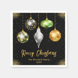 Elegant Safari Theme Ornament Christmas スタンダードカクテルナプキン