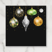 Elegant Safari Theme Ornament Christmas フェイバータグ (裏面)