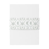 Elegant Sage Baroque Roses Wedding 招待状ベリーバンド (裏面例)