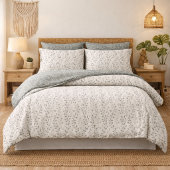 Elegant Sage Cream Minimalist Boho Floral Pattern 枕カバー