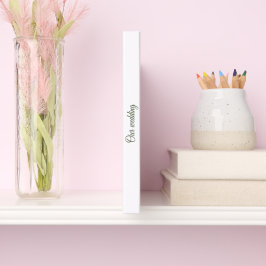 Elegant Sage Green & Beige Foliage Guest Book ゲストブック