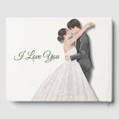 Elegant Sage Green & Beige Foliage Guest Book ゲストブック (裏面)
