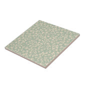 Elegant Sage Green Botanical タイル (側面)