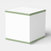 Elegant Sage Green Botanical Wedding  フェイバーボックス (裏面サイド)